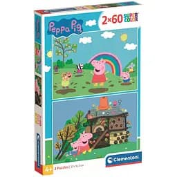 Пазл 2 в 1 Clementoni Peppa Pig: 2 по 60 элементов (21622)