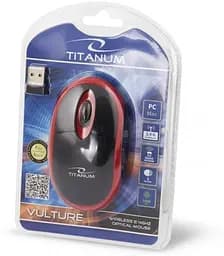 Миша Esperanza Titanum TM116R Vulture Wireless black red - мініатюра 2