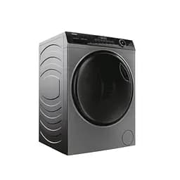Прально-сушильна машина Haier фронтальна 8(5) кг 1400 A 46 см дисплей пара інвертор люк чорний прямий привід cріблястий - мініатюра 4