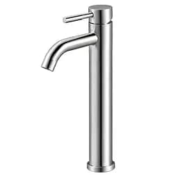 Смеситель для умывальника Wezer EKO11С-01 высокий Нержавеющая сталь