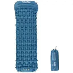 Матрац надувний Naturehike серія CNK2300DZ0001 з підголовником темно-синій