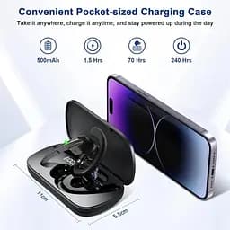Бездротова Bluetooth-гарнітура G5 з мікрофоном, шумозаглушенням і зарядним кейсом Гарнітура для водіїв - мініатюра 4