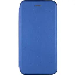 Шкіряний чохол-книжка Classy для Motorola Moto E40 Синій