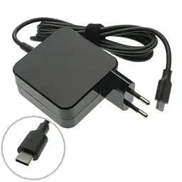 Блок живлення для ноутбука TYPE-C 45W, квадратний, black - мініатюра 2