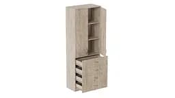 Шафа Анжело Ferrum-decor на 3 полиць з 2 дверима та 4 ящики 1900x700x380 ДСП Дуб Сан-Марино 16 мм (FRD-105026) - мініатюра 3