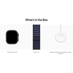 Смарт-годинник Apple Watch Ultra 2 49mm Black Titanium Case with Navy Alpine Loop Medium (MYTF3+MYPX3) [114894] - мініатюра 4