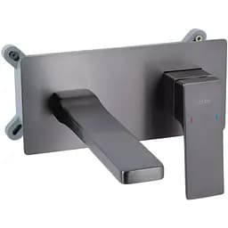 Змішувач для раковини Qtap прихованого монтажу Gemini, Gunmetal Black PVD (k35) QTGEM273GMB45695