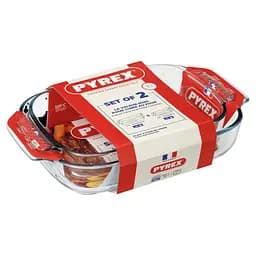 Набір форм для запікання Pyrex Classic, 2 предмета 1.8 л + 2.7 л (6408002)
