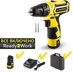 Дриль-шурупокрут Trotec PSCS 11-12V акумуляторний (4410000102) - мініатюра 2
