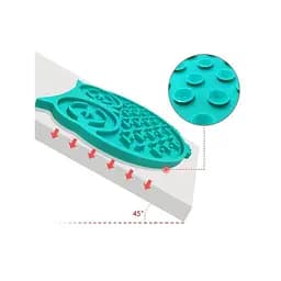 Килимок-годівниця WahoPet licky mat сова силіконовий, зелений - мініатюра 9