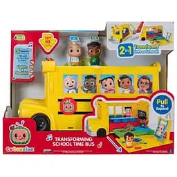 Игровой набор CoComelon Vehicle Школьный автобус трансформер, свет, звук (CMW0509)