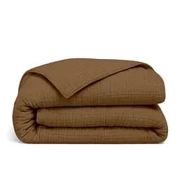 Комплект постільної білизни Cosas Cocoa brown Двоспальний муслін каштан (Muslin_13CocoaBrown_El160-13CocoaBrown_180) - мініатюра 5