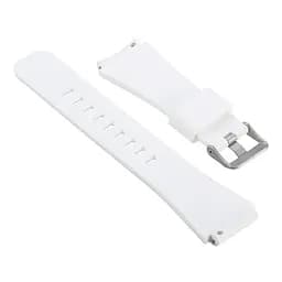 Силіконовий ремінець Watchbands для Samsung Gear S3 Samsung Galaxy Watch 46mm Silver - білий (WB001WHITE) - мініатюра 3