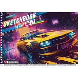 Альбом для малювання Школярик Жовтий автомобіль, 20 аркушів (PB-SC-020-558)