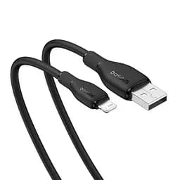 USB кабель Baseus Pudding Series Fast Charging Cable USB to iP 2.4A 1.2 м чорний P10355700111-00