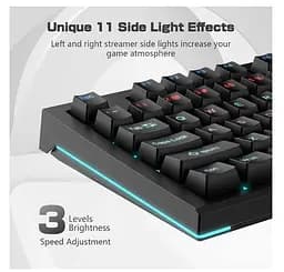 Клавіатура ігрова механічна Aula Mechanical F-3032 Black keycaps + 21 Yellow keys KRGD Red - мініатюра 4