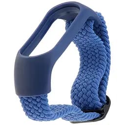 Ремешок Braided Buckle Enhanced Mi Band 3/4/5/6/7 Navy Синий