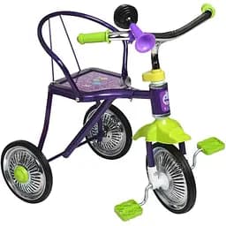 Детский трехколесный велосипед LH-701-2Ф Bambi с регулировкой сидения и руля резиновые колеса клаксон