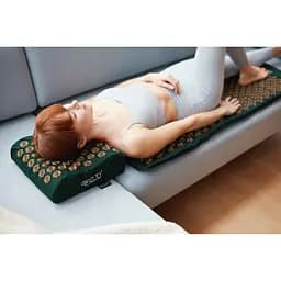 Килимок акупунктурний 4FIZJO Eco Mat XL Аплікатор Кузнєцова з подушкою 110 x 42 см 4FJ0385 Navi Green/Gold (P-5907739315083) - мініатюра 7