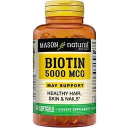 Вітаміни та мінерали Mason Natural Biotin 5000 mcg, 60 капсул