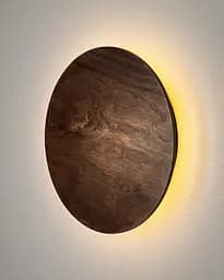 Бра, настінний світильник Nowodvorski 11290 Ring Timber M LED 1x10W 3000K 130Lm IP20 коричневий - мініатюра 4