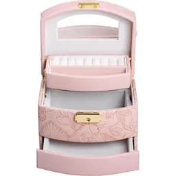 Кейс-скринька для прикрас Yiwu із замком 15.5x11.5x11.5 см рожевий HP-5-23P