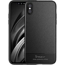 Чехол-накладка iPaky Carbon Fiber Series/Soft TPU Case iPhone XS Max Black