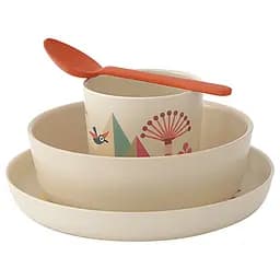 Набор посуды Ekobo Bambino Kid Set Trees, 4 предмета, бежевый (71692)