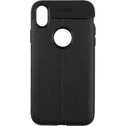 Чохол-накладка iPaky TPU Litchi Stria Series Case Apple iPhone XR Black