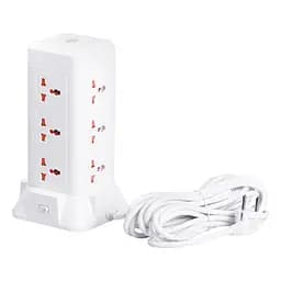 Мережевий фільтр-подовжувач TOWER 9 розеток LED-лампа 3USB + 1PD 4,8 метра Yiwu HP-5-7MF - мініатюра 21