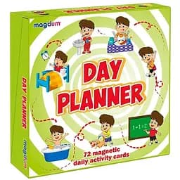 Детский развивающий набор магнитов Magdum Распорядок дня 72 шт. ML4032-03 