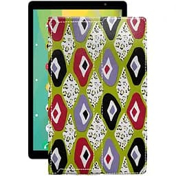 Чехол StatusCASE из экокожи для планшета Prestigio Grace 4991 4G Камни-цветные