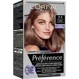 Стійка фарба для волосся L'Oreal Paris Preference 7.1 Iceland Ash Blonde 174 мл
