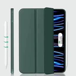 Чохол-книжка BeCover Tri Fold Soft TPU Silicone для Apple iPad Pro 11" M4 2024 Dark Green (711746) - мініатюра 3