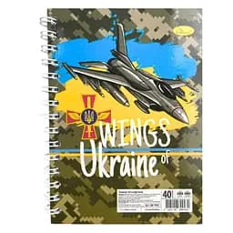 Блокнот А6 "Патриотический" Апельсин АП-1903-5, 40 листов, пружина сбоку