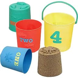 Набор пластиковых ведер Melissa&Doug Цифры, 4 шт. (MD6424)