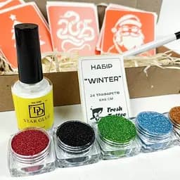 Набір для біо-тату Зима 2025 - гліттер set-winter-glitter-2025 - мініатюра 3