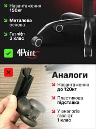 Геймерське крісло 4Points TEMPO з металевою основою - мініатюра 4