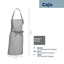 Фартух KELA Caja, темно-сірі, 80х67 см - мініатюра 3