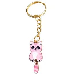 Брелок металлический Котик 7 см (в ассортименте)