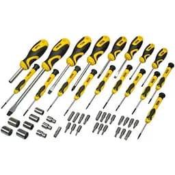 Викрутка Stanley 21 біта, SL, PH, Torx, H, 9 торцевих головок, кейс 49 предметів (STHT0-70886)