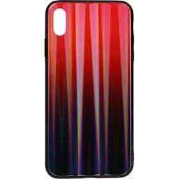 Чохол-накладка Toto Aurora Print Glass Case Apple iPhone X/XS Red