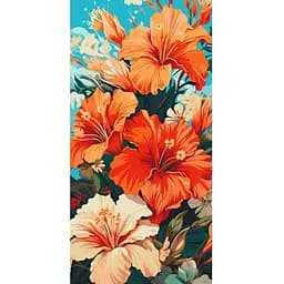 Картина за номерами ArtCraft Гібіскус 40 х 80 см (13073-AC)