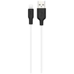 Кабель Hoco Lightning X21 Silicone 1.0m Black-White