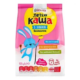 Каша безмолочна Dr.Benner 5 злаків, легка 125 г