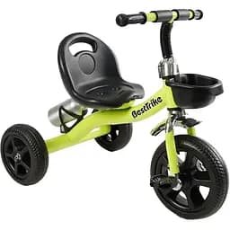 Дитячий триколісний велосипед Best Trike BS-11823 з кошиком і бутилочкою