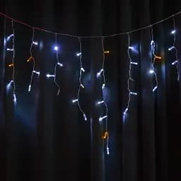 Гірлянда вулична Starlight бахрома біле/жовте світло Flash 75 LED 2x0.7 м (57267) - мініатюра 7