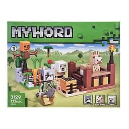 Конструктор дитячий Майнкрафт Grass Bambi 3129-1 пластик, 111 деталей