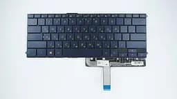 Клавіатура для ноутбука ASUS (UX490 series) rus, blue, без фрейма, підсвічування клавіш - мініатюра 2