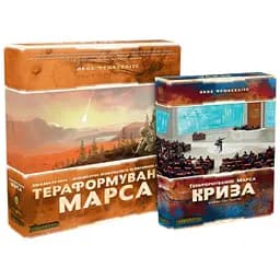 Настольная игра Kilogames Покорение Марса с дополнением Кризис (укр.) + уникальное промо! (42215+1)